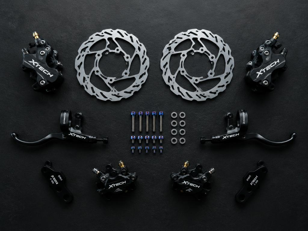 Upgrade kit parts laid out