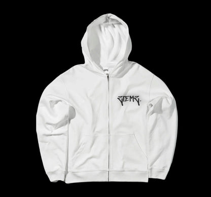 Ziemz White Zip Up