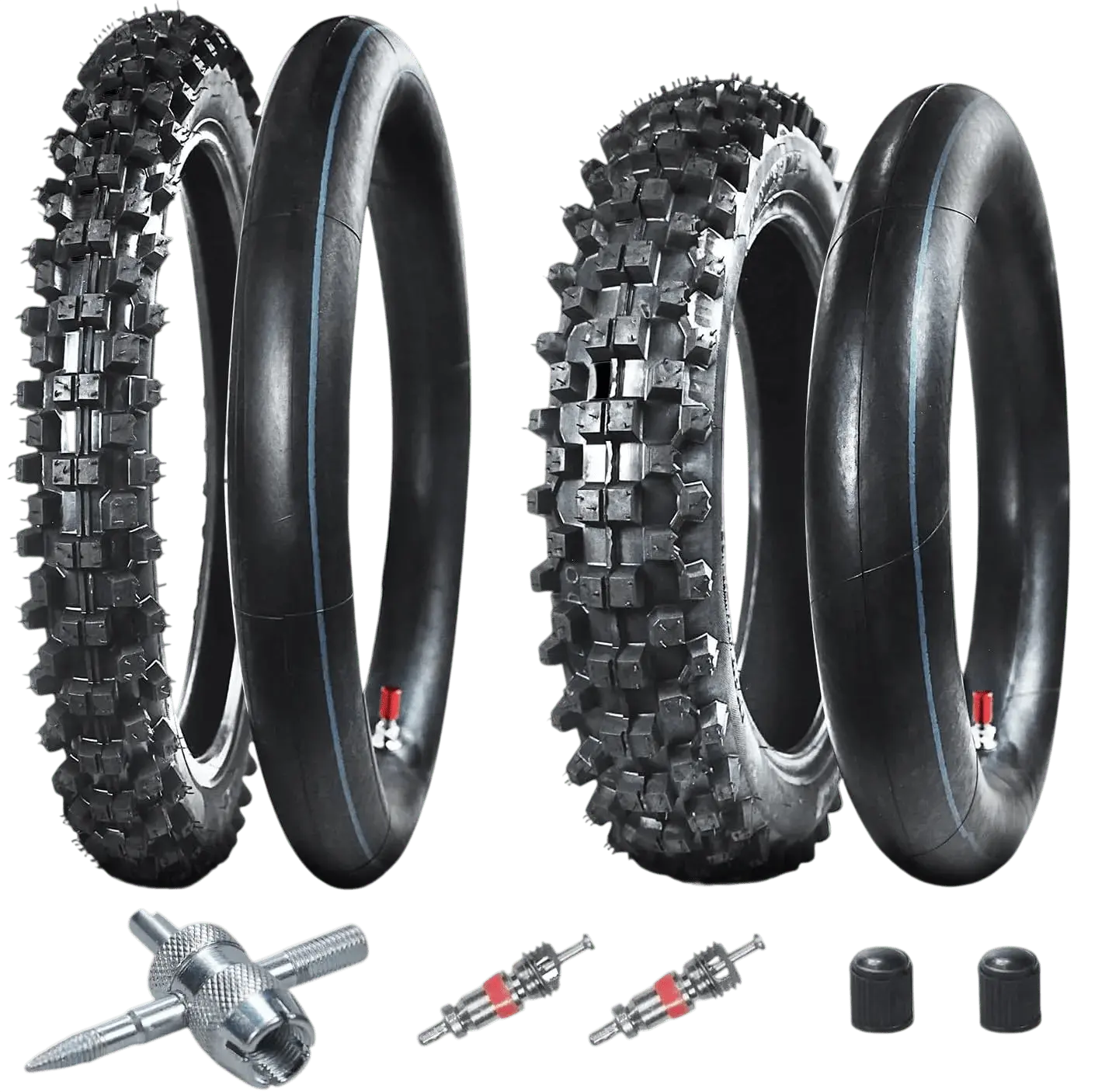 Tuttio Dirt Tire Set w/ Tube - Ships Next Day - Voltx